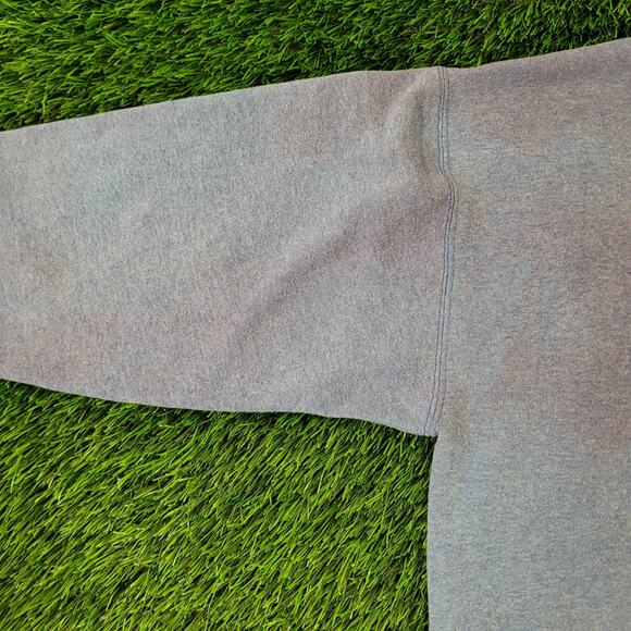 Vintage 90s YALE University Sweatshirt Womens Large 23x24 Faded Blue - Picture 15 of 15